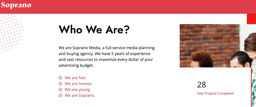 Soprano - fast, honest, young becouse we are Soprano